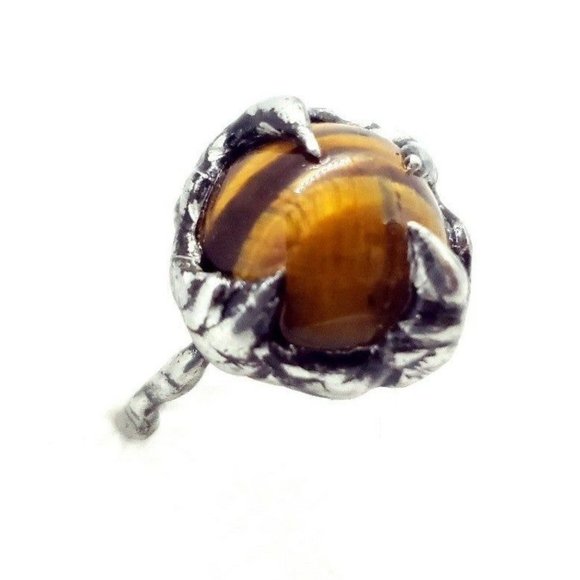 Tigers eye crystal Ring size 8 - Picture 2 of 12